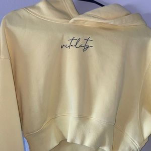 Vitality cropped hoodie